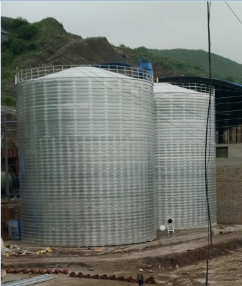 盘锦粮食钢板仓的安装全过程不用热焊接